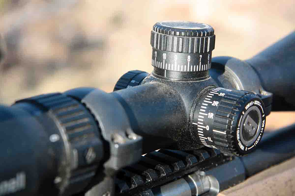 The turrets found on the Bushnell Engage 2.5-10x 44mm tracked precisely through literally hundreds of corrections. The click-down locking feature and Tool-less Locking Turrets worked well.